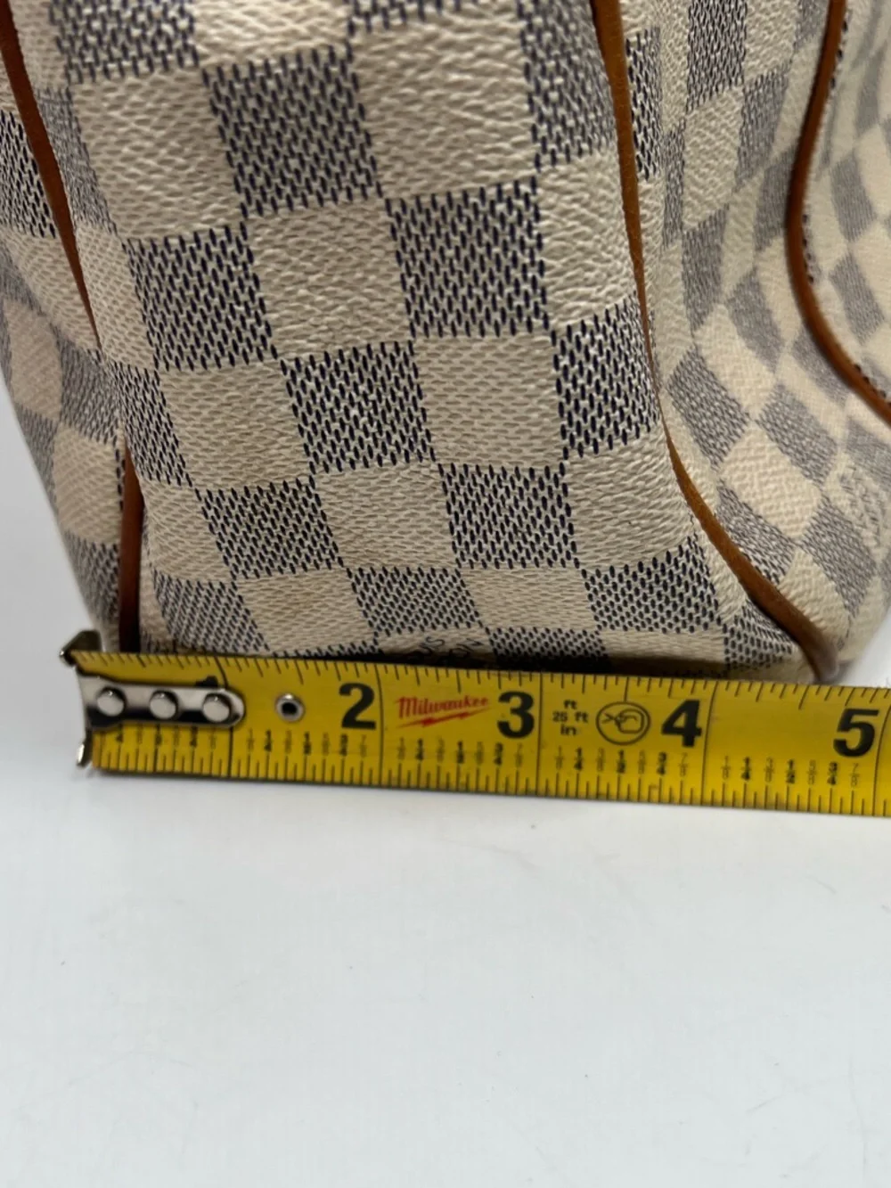 Louis Vuitton LV Shoulder Bag Galliera PM White Damier Azur